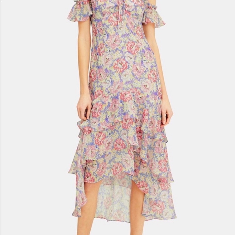 High/low INTERMIX floral dress